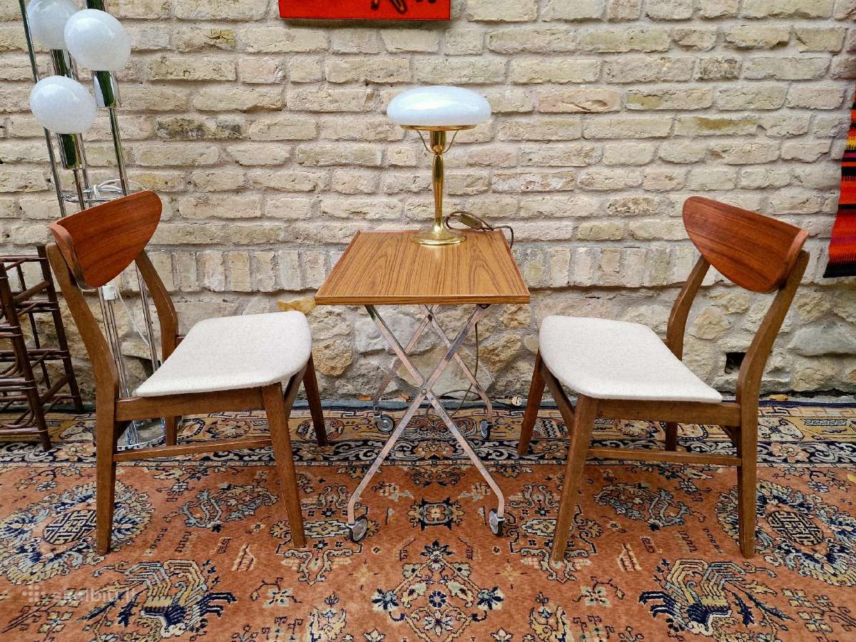 Vintažinės mid century bukmedžio/tiko kėdės - nuotraukos Nr. 25