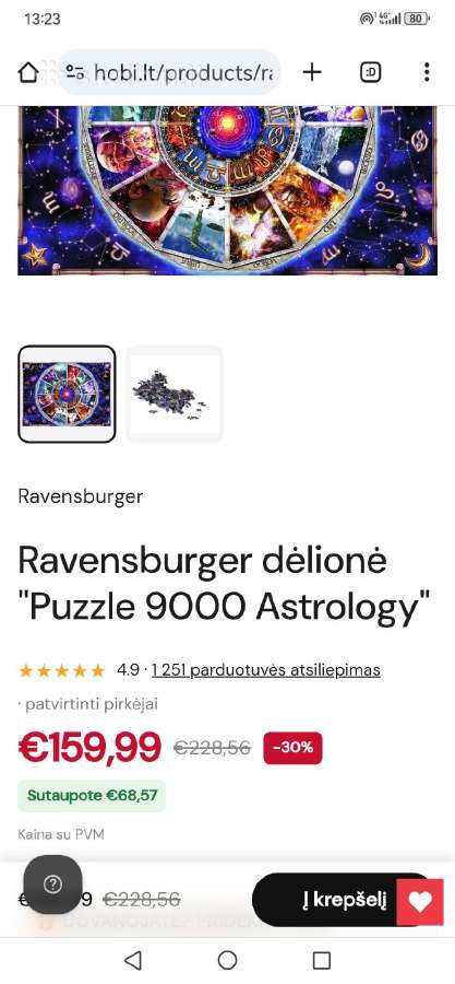 Astrologinė puzle Ravebsburger - nuotraukos Nr. 2