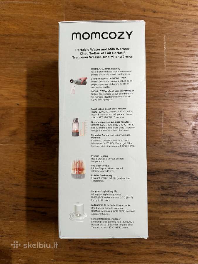 Naujas Momcozy Mw05 šildytuvas pienui ir vandeniui - nuotraukos Nr. 2