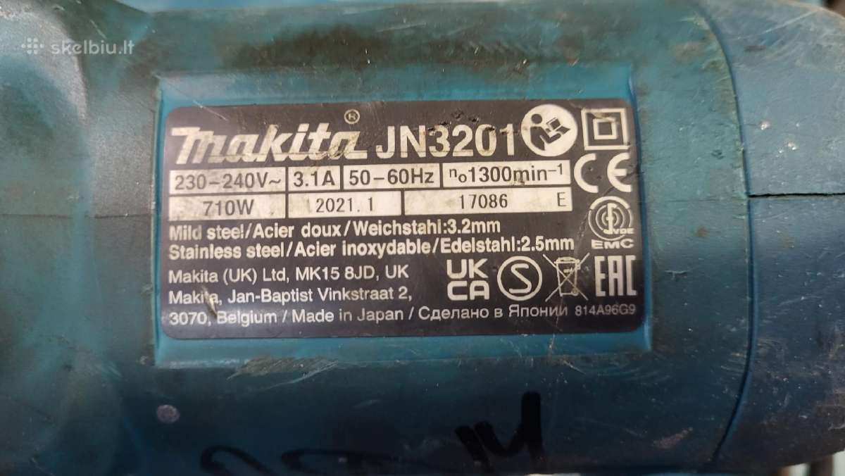 Makita freza siaurapjūklis, skardos žirklės - nuotraukos Nr. 11