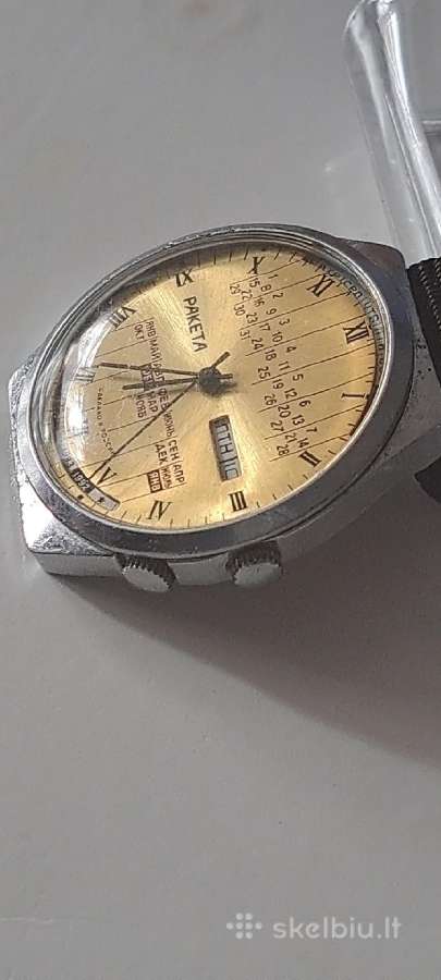 Raketa-amžinas kalendorius,pčz1970-metų. - nuotraukos Nr. 3