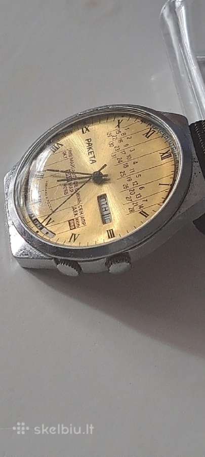 Raketa-amžinas kalendorius,pčz1970-metų. - nuotraukos Nr. 4