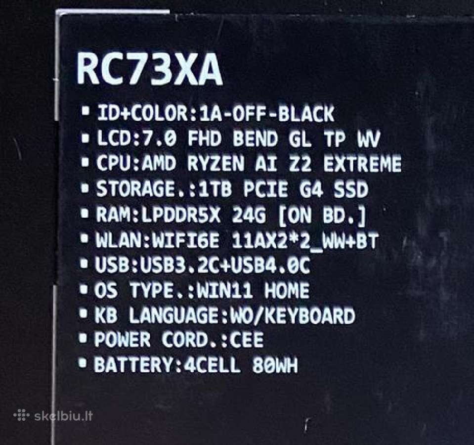 Xbox Ally X Z2e - nuotraukos Nr. 9