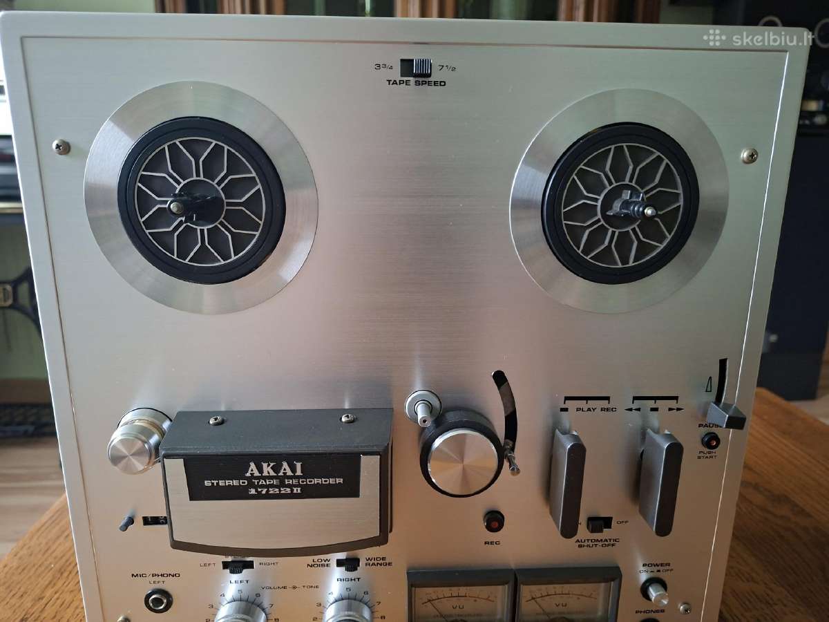 Juostinis magnetofonas Akai 1722 ll - nuotraukos Nr. 3
