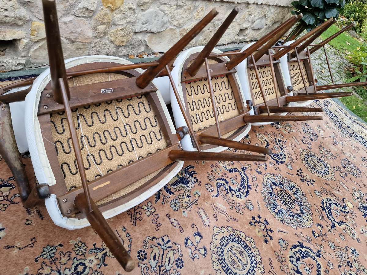 Vintažinės mid century riešutmedžio kėdės "Casala" - nuotraukos Nr. 37