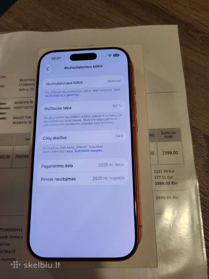 Apple iPhone 17 Pro 512gb (Su garantija) - nuotraukos Nr. 3
