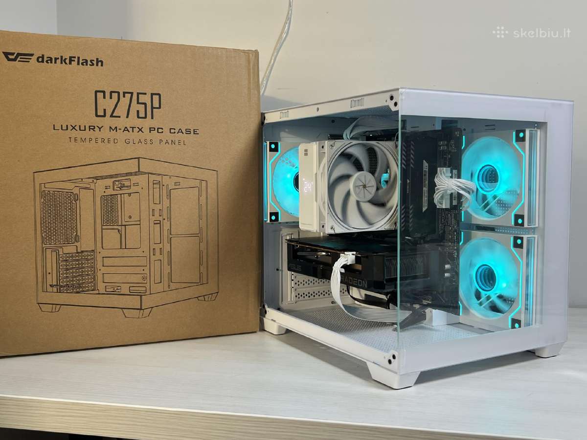 Naujas Gaming pc - R7 5700x Rx 7600 RAM 16gb - nuotraukos Nr. 6