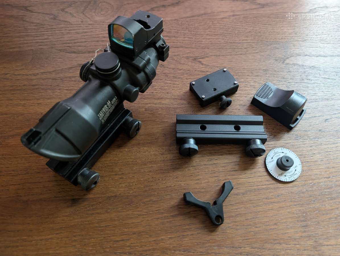Airsoft Acog kolimatorius + red dot - nuotraukos Nr. 2