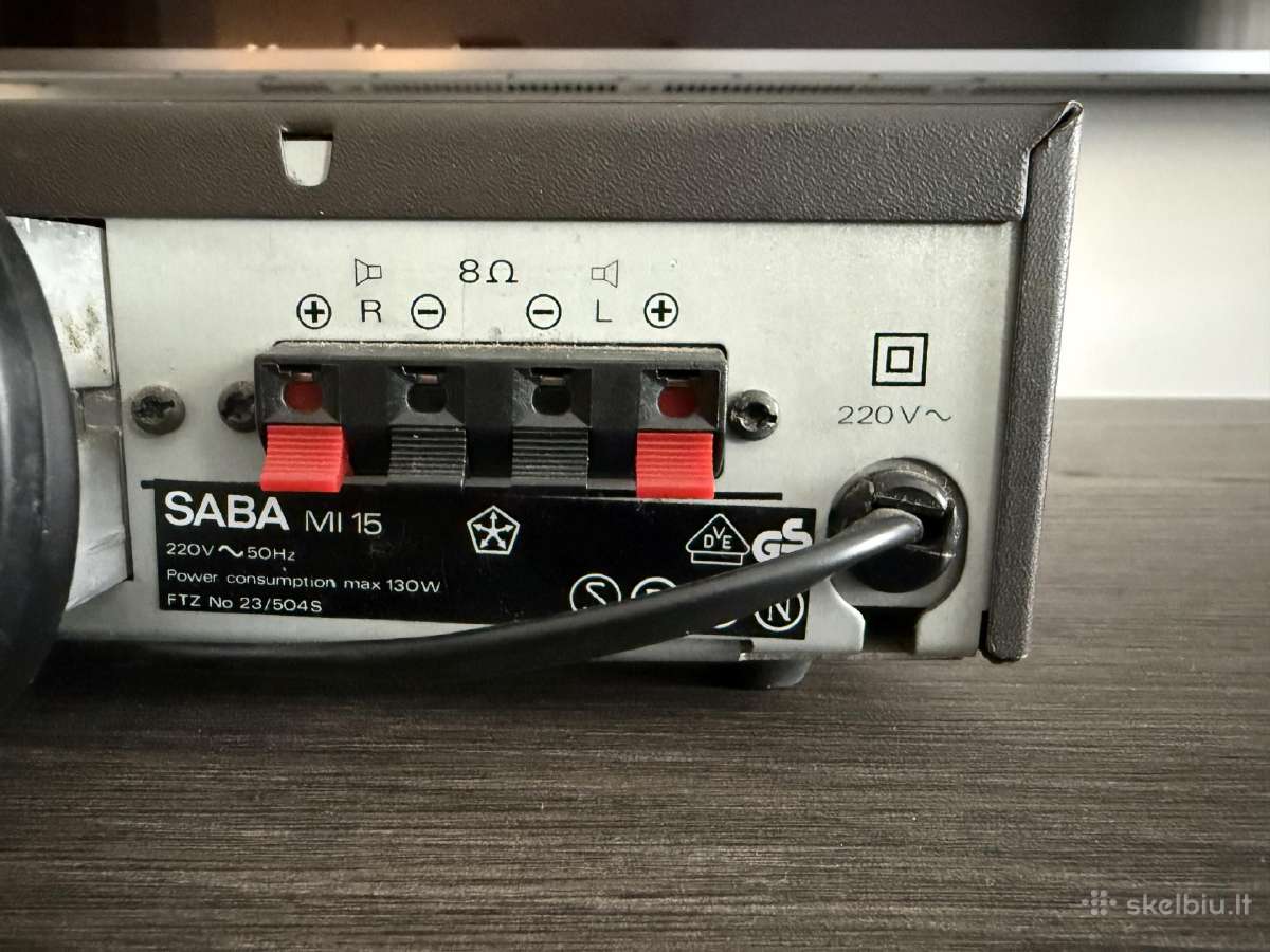 Saba Mi 15 Hi-fi stiprintuvas - nuotraukos Nr. 4