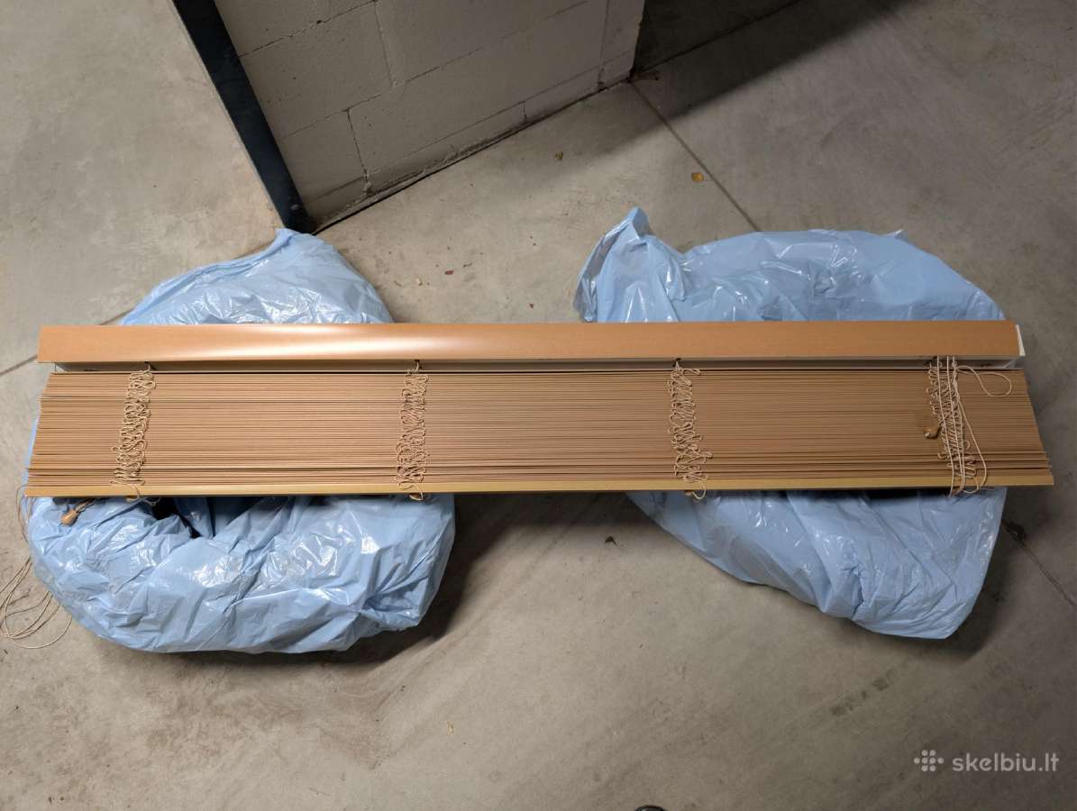 Medinės žaliuzės 2.67 x 1.64 m - nuotraukos Nr. 2