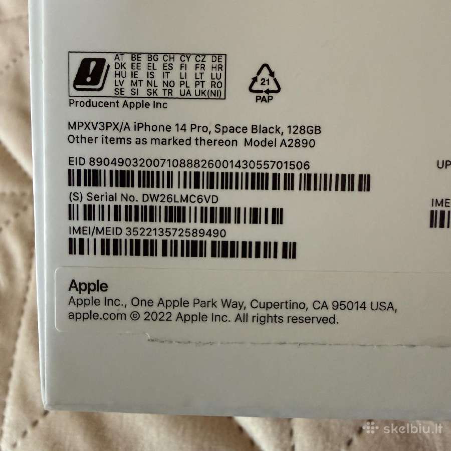 iPhone 14 Pro, Space Black, 128 GB - nuotraukos Nr. 6