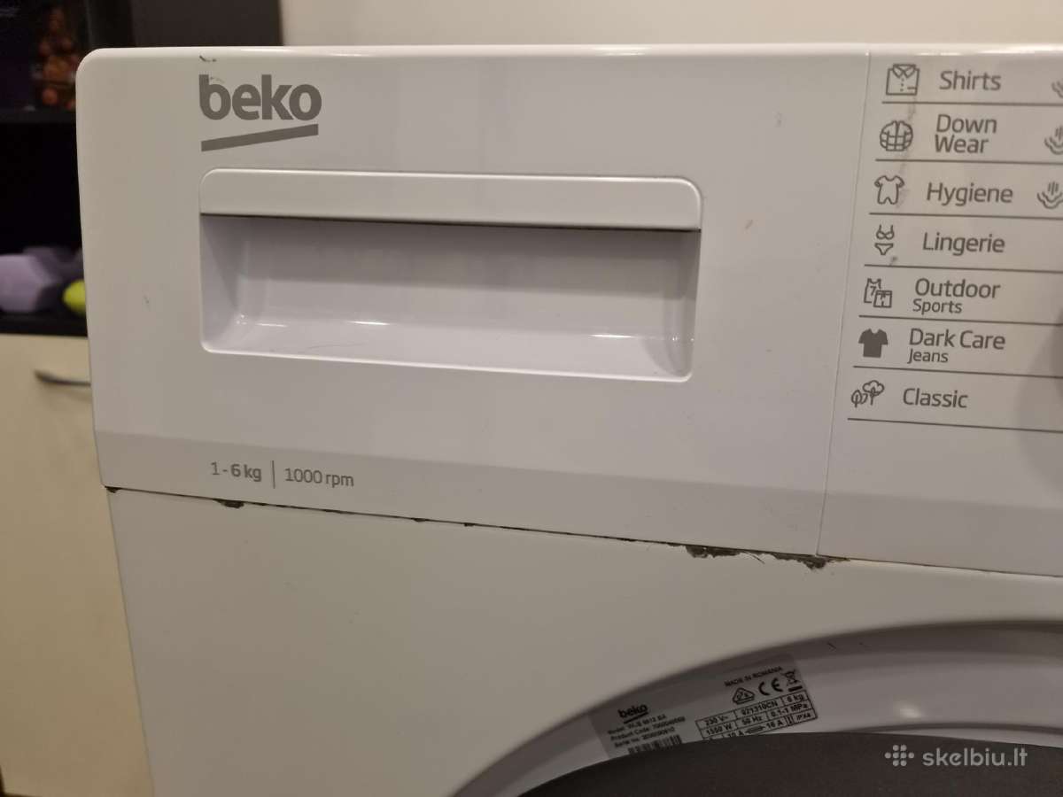 Skalbimo mašina Beko 6 kg - nuotraukos Nr. 5