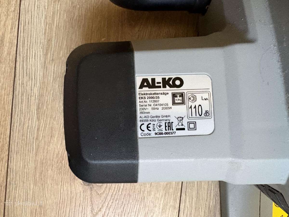 Elektrinis grandininis pjūklas AL-ko Eks 2000/35 - nuotraukos Nr. 2