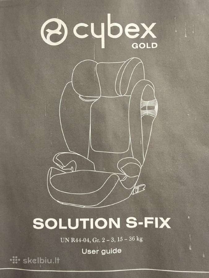 Automobilinė kėdutė Cybex Solution S-fix 15-36 kg - nuotraukos Nr. 5