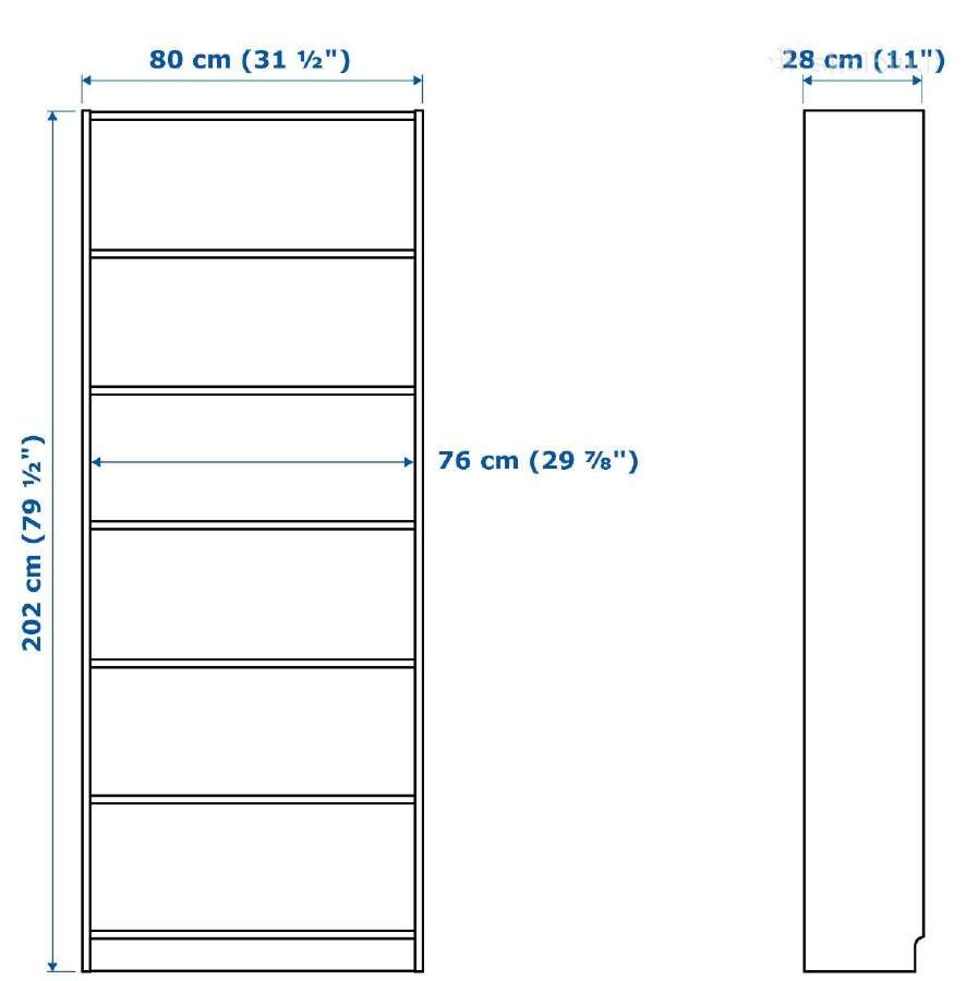 Ikea knygų spinta Billy b80xg28xh202 (cm) - nuotraukos Nr. 4