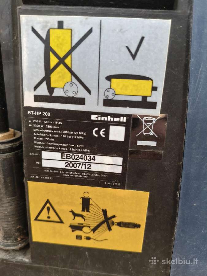 Plovykla neveikianti Bt Hp 200 - nuotraukos Nr. 2