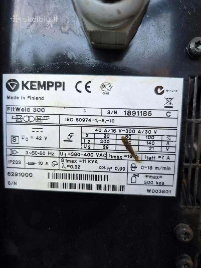 Kempas mix balionas Kemppi fitweld 300 - nuotraukos Nr. 6