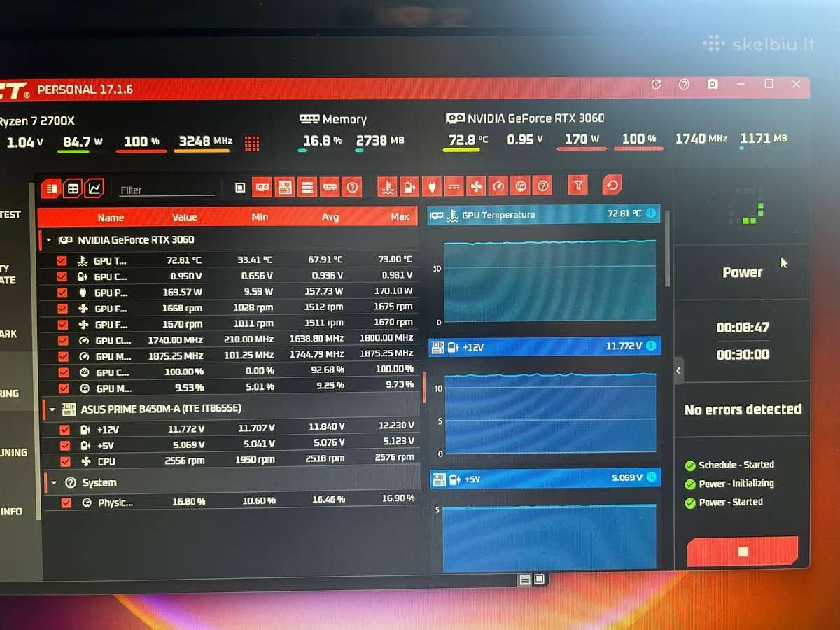 Vaizdo plokštė Nvidia Geforce Rtx 3060 12gb - nuotraukos Nr. 11