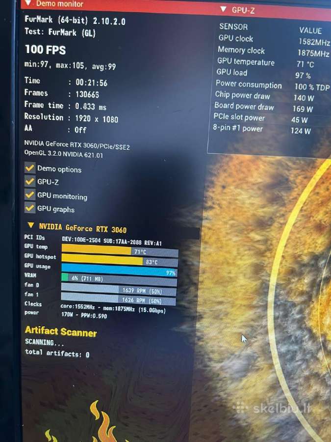 Vaizdo plokštė Nvidia Geforce Rtx 3060 12gb - nuotraukos Nr. 12