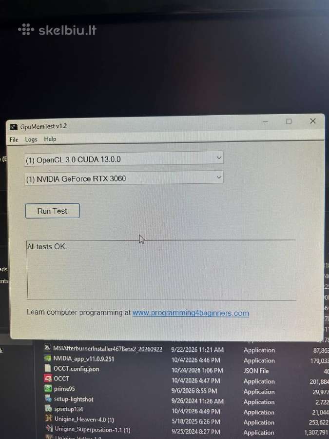 Vaizdo plokštė Nvidia Geforce Rtx 3060 12gb - nuotraukos Nr. 10