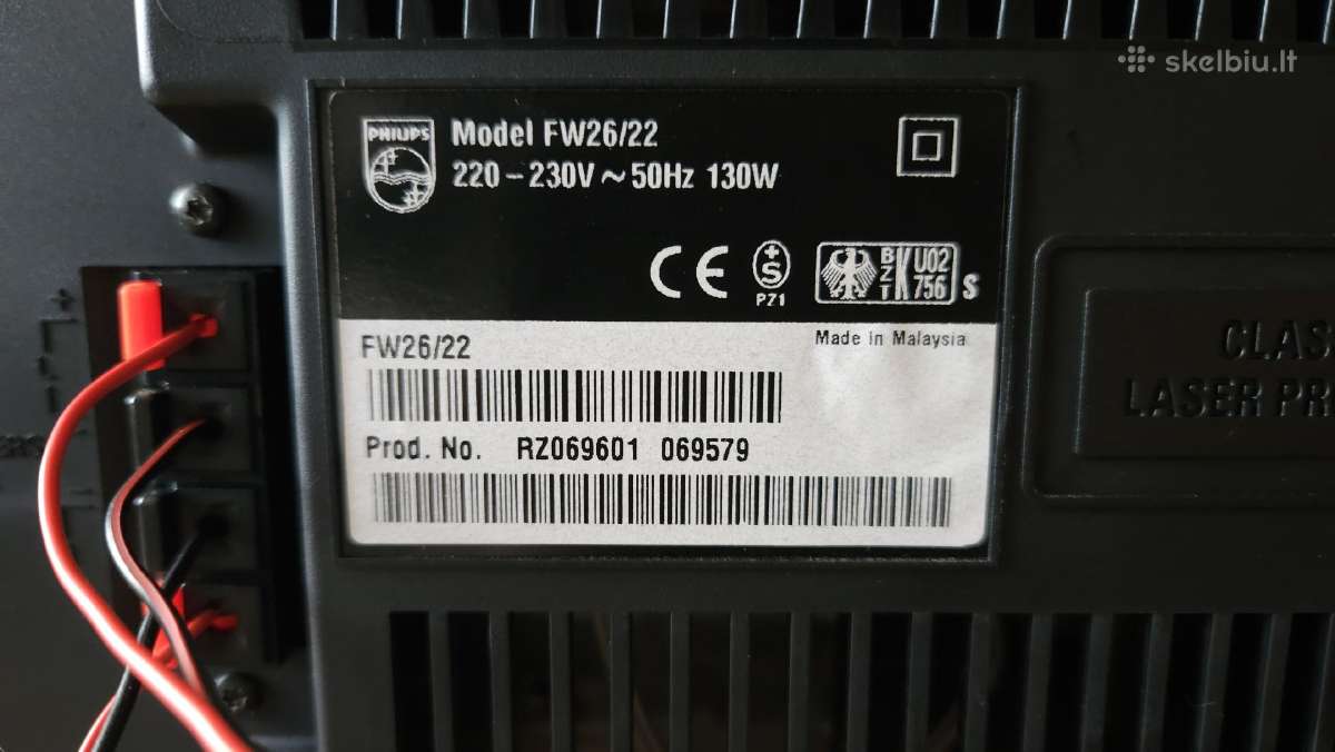 Muzikinis Centras Philips Fw26 - nuotraukos Nr. 9