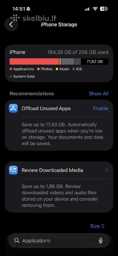 Parduodu iPhone 15 Pro, 256 GB - nuotraukos Nr. 4