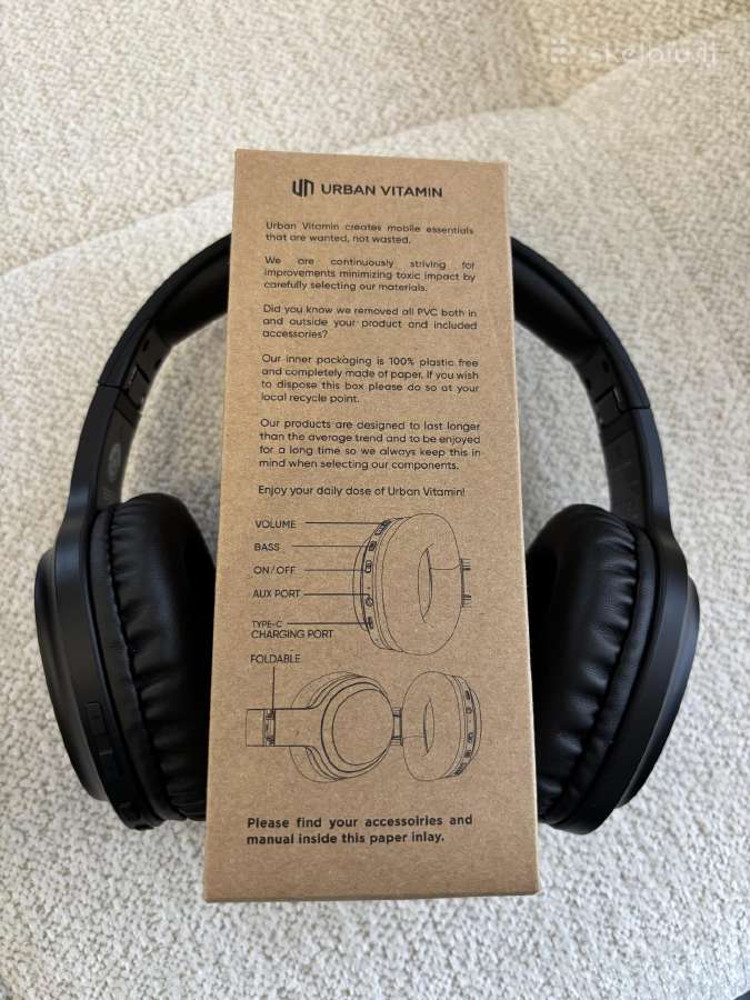 Urban Vitamin Belmont wireless headphone - nuotraukos Nr. 4