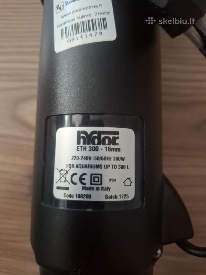 Išorinis akvariumo šildytuvas Hydor Eth 300w - nuotraukos Nr. 3
