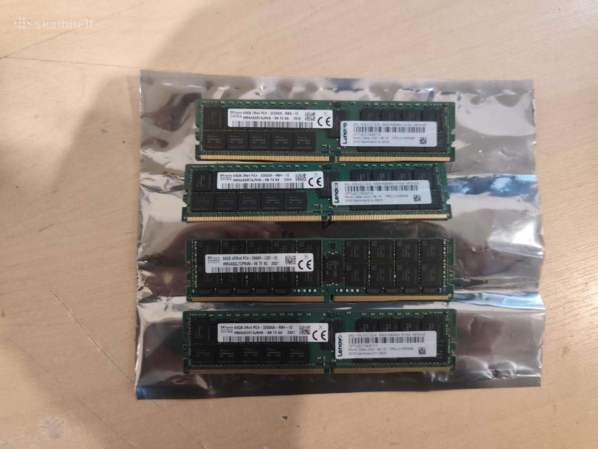 Serverinė RAM Ddr4 Ecc Rdimm – 32 GB ir 64 GB - nuotraukos Nr. 3