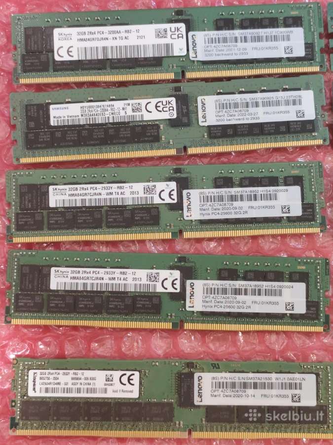 Serverinė RAM Ddr4 Ecc Rdimm – 32 GB ir 64 GB - nuotraukos Nr. 7