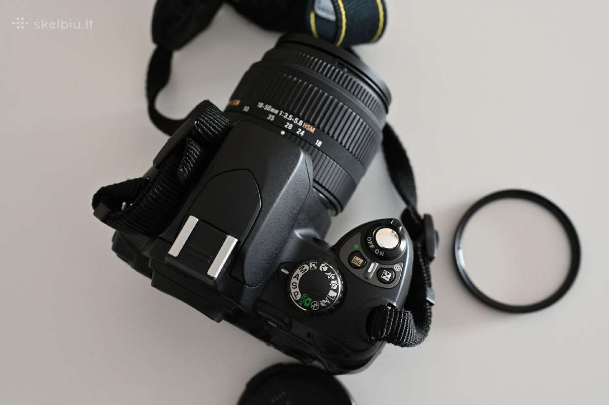 Nikon D40 Body su Sigma 18-50mm Hsm objektyvu - nuotraukos Nr. 5