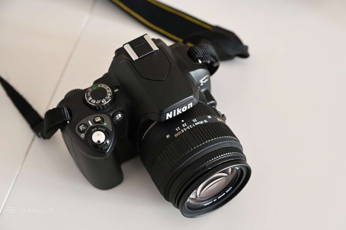 Nikon D40 Body su Sigma 18-50mm Hsm objektyvu - nuotraukos Nr. 6
