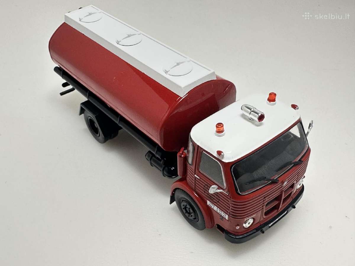 Pegaso Comet cisterna 1968 gaisrinė raudo 1:43 - nuotraukos Nr. 6