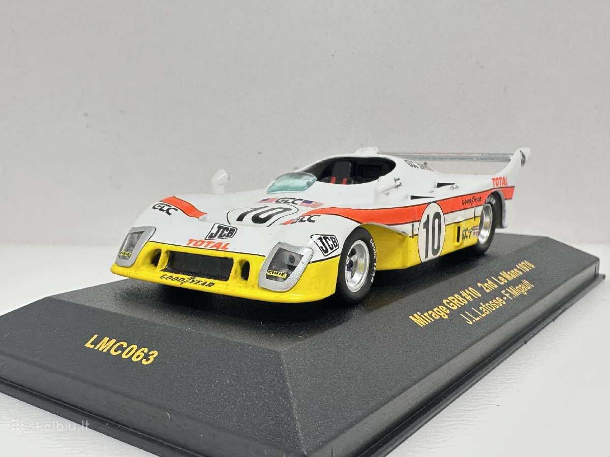 Mirage Gr8 Le Mans 24h 1976 #10 balta 1:43 IXO - nuotraukos Nr. 3