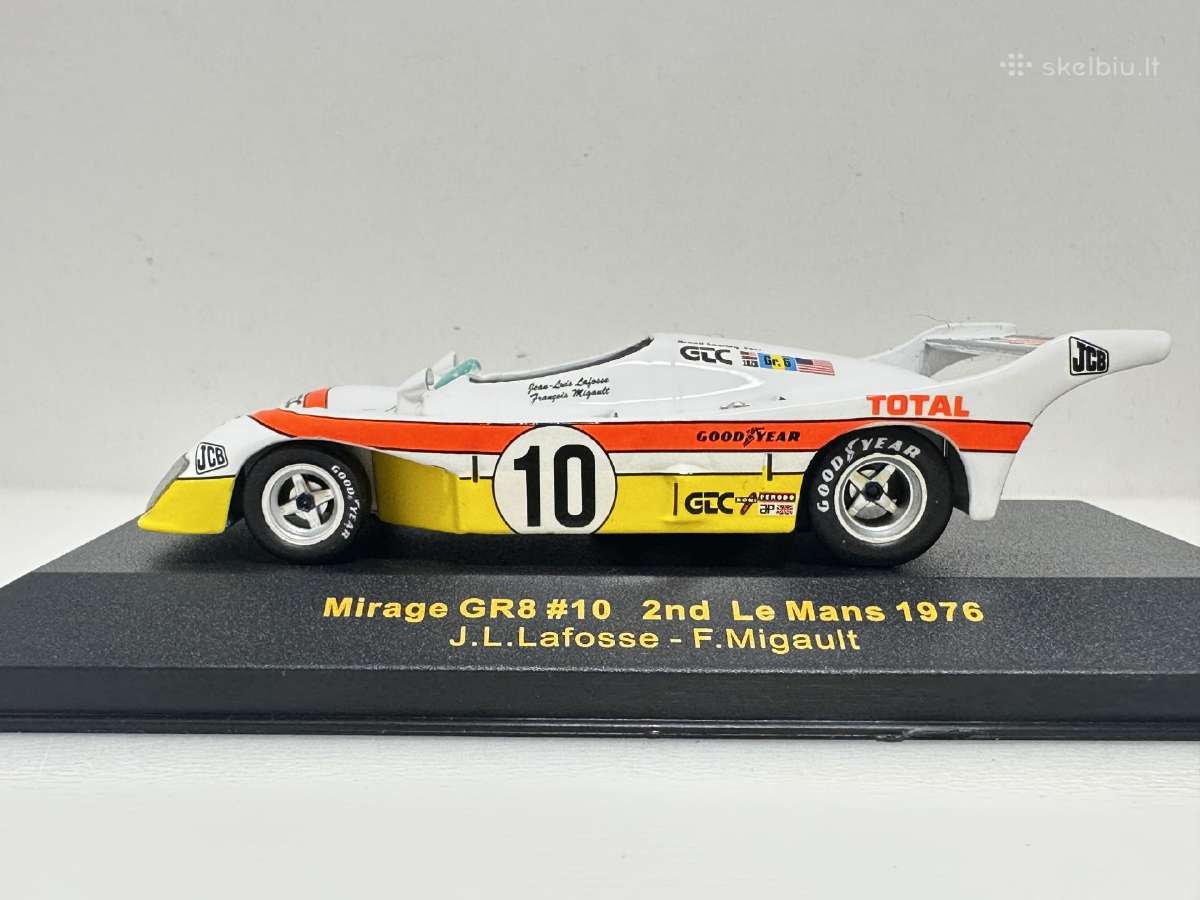 Mirage Gr8 Le Mans 24h 1976 #10 balta 1:43 IXO - nuotraukos Nr. 4