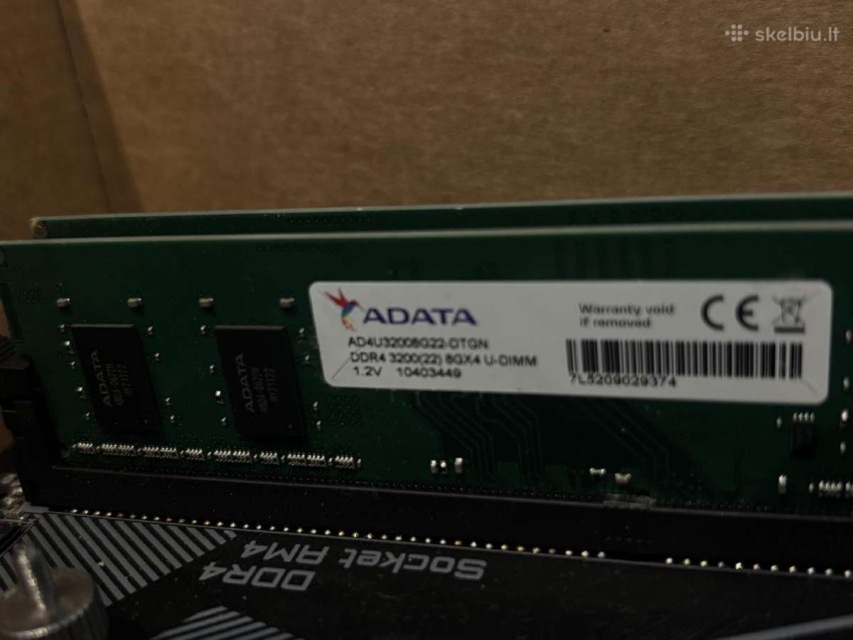 Am4 Kompletas. R5 5600g, 2x8 Ddr4, B550 - nuotraukos Nr. 3