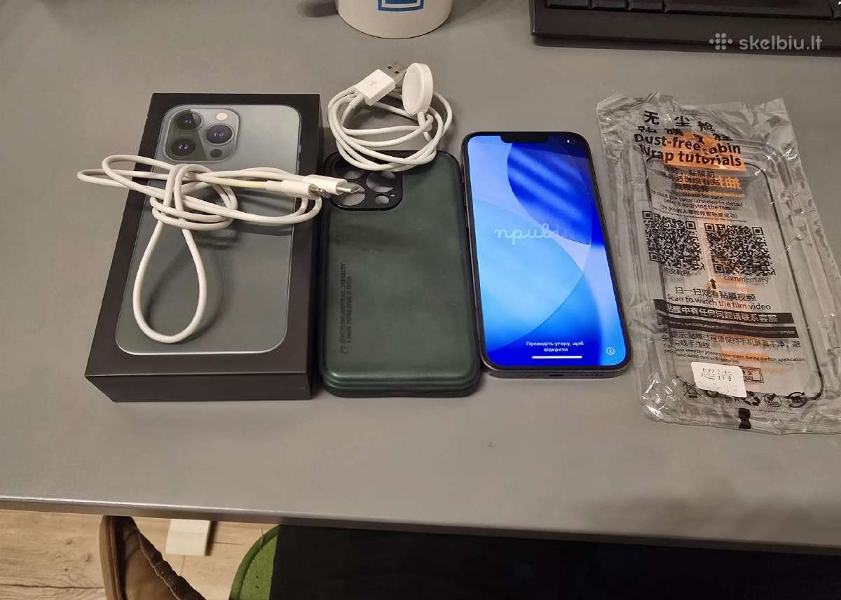 iPhone 13 pro, idealios būklės Battery healt 100% - nuotraukos Nr. 2