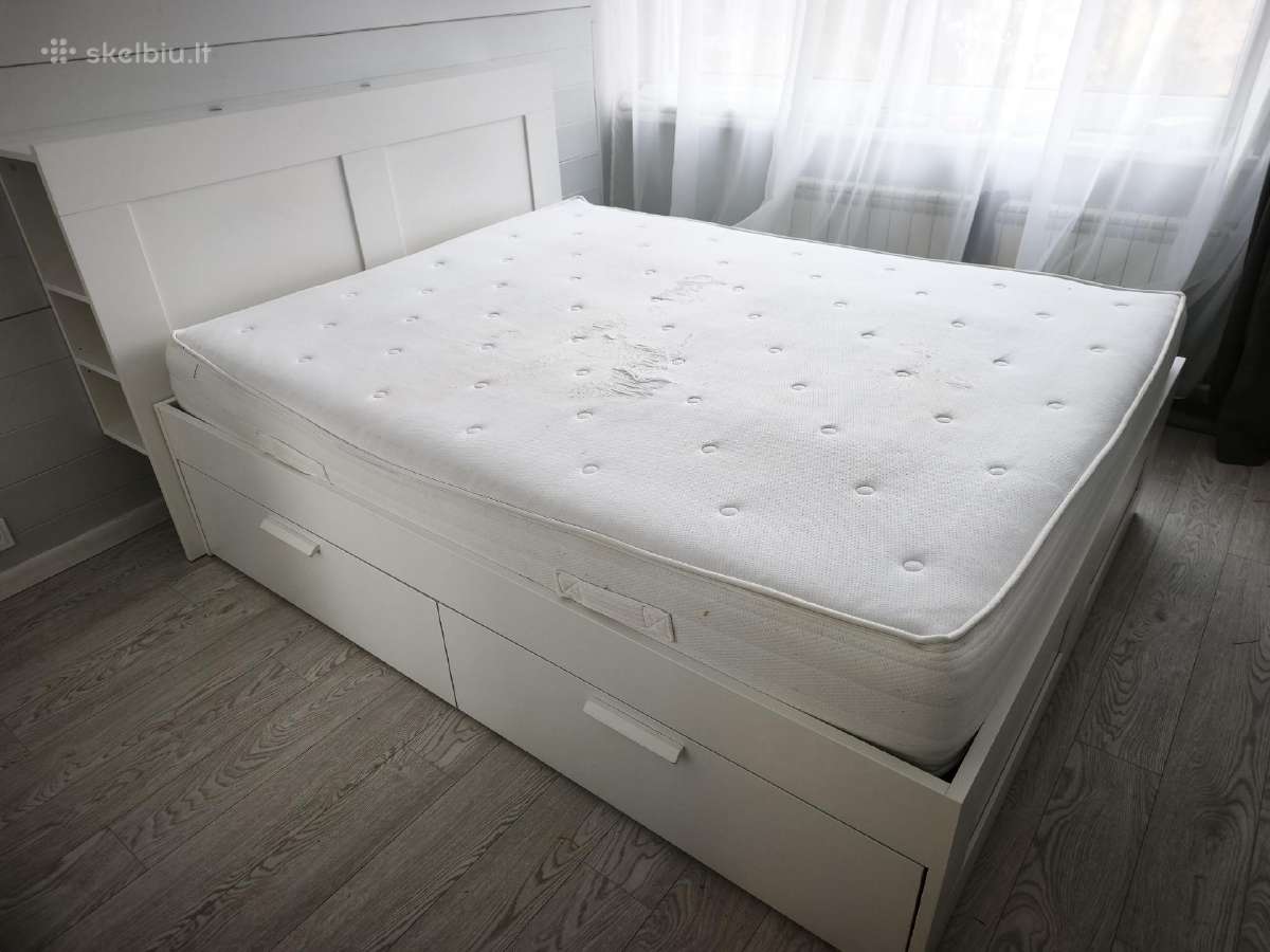 Parduodu Ikea lovą Brimnes 160x200 cm - nuotraukos Nr. 2