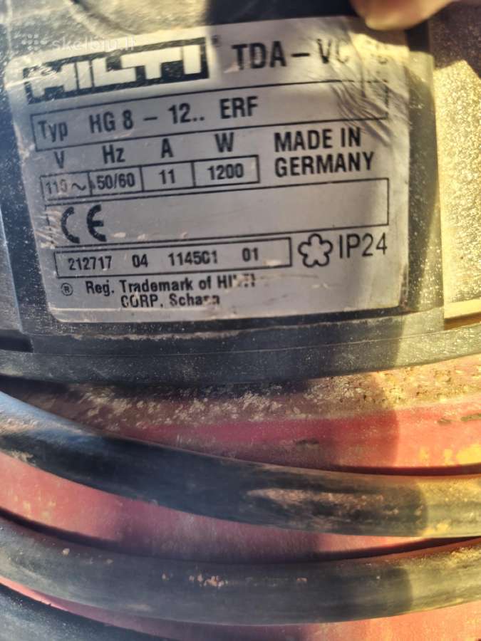 Pramoninis siurblys Hilti Tda Vc 60 - nuotraukos Nr. 3