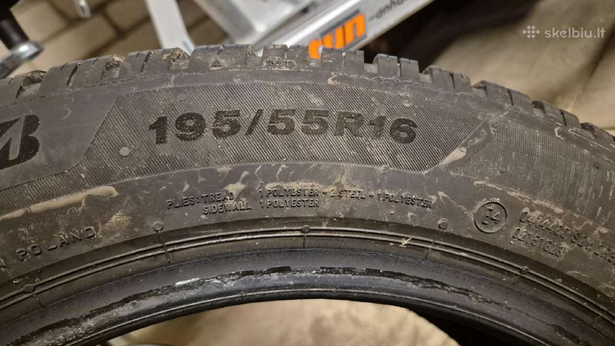 Žieminės padangos Bridgestone Blizzak 6 195/55 R16 - nuotraukos Nr. 5