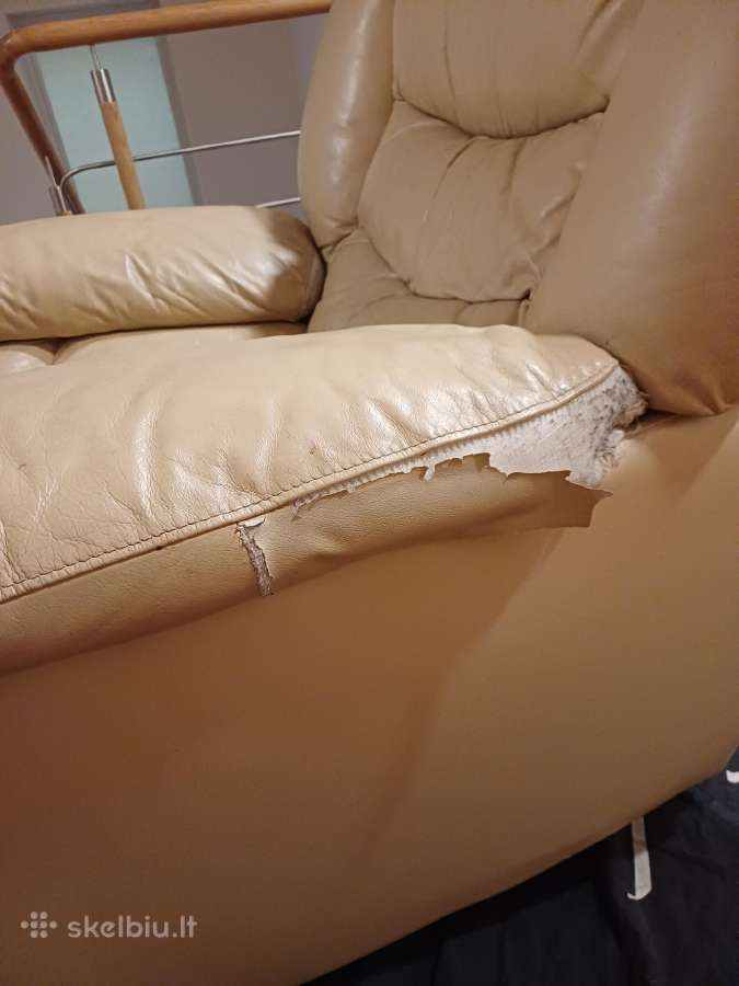Miegama triviete odine sofa +odinis fotelis - nuotraukos Nr. 7
