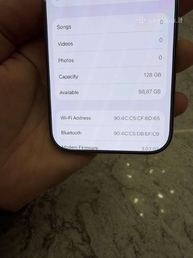 iPhone 16 pro, 128gb 92% - nuotraukos Nr. 4