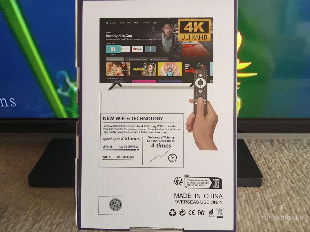 Grundig LED 82cm+smart TV Box WiFi 4k - nuotraukos Nr. 17