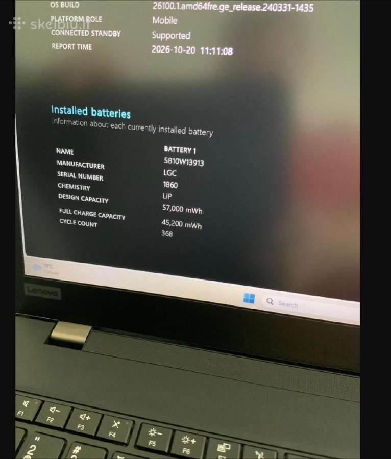 Lenovo Thinkpad P15s Gen 1 i7 16 GB RAM - nuotraukos Nr. 7