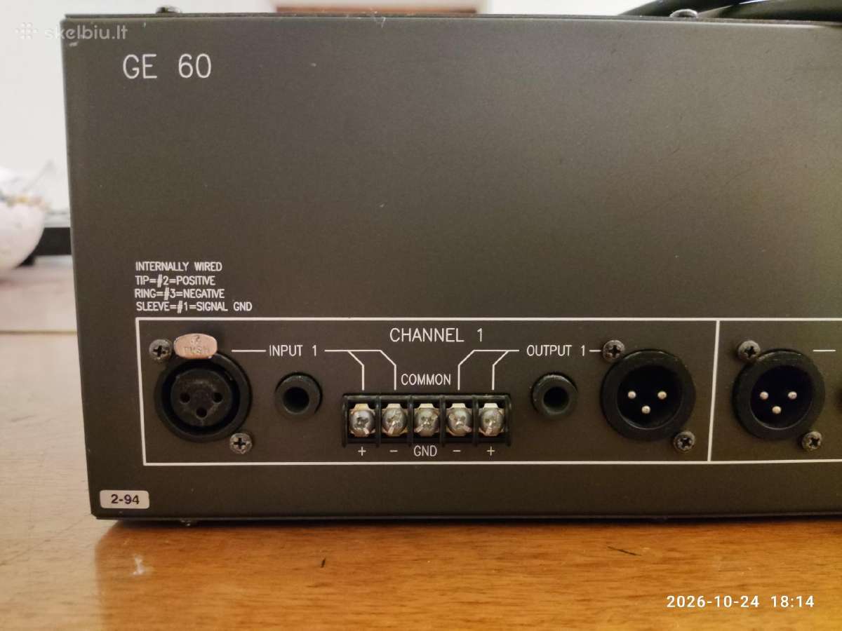 Rane Ge 60. Profesionalus ekvalaizeris (Usa). - nuotraukos Nr. 3