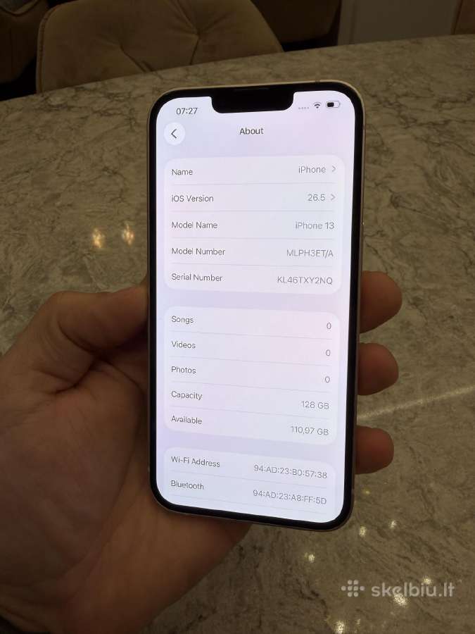 iPhone 13, 128gb 100% - nuotraukos Nr. 4