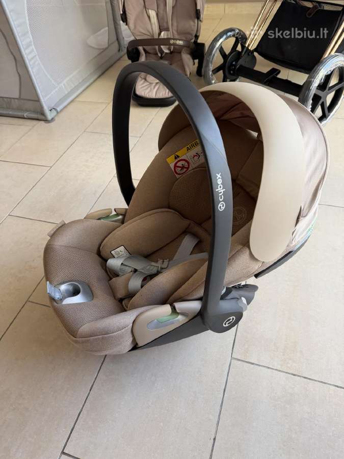 Cybex e-priam 4 Rose Gold Cozy Beige komplektas - nuotraukos Nr. 7