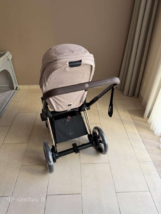 Cybex e-priam 4 Rose Gold Cozy Beige komplektas - nuotraukos Nr. 20