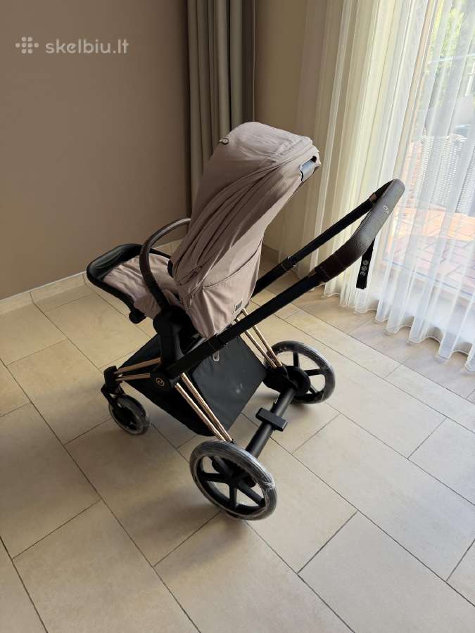 Cybex e-priam 4 Rose Gold Cozy Beige komplektas - nuotraukos Nr. 21