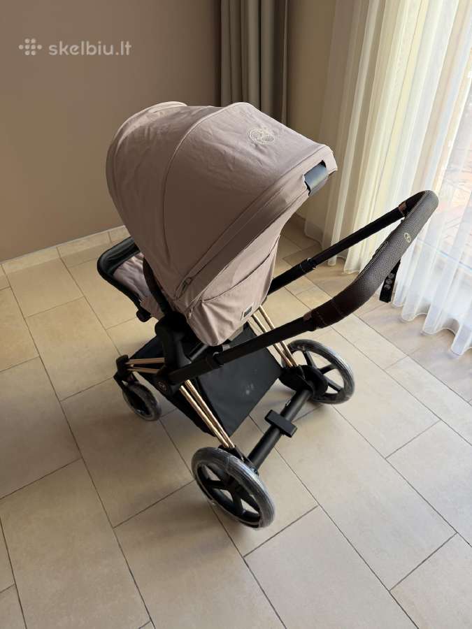 Cybex e-priam 4 Rose Gold Cozy Beige komplektas - nuotraukos Nr. 22